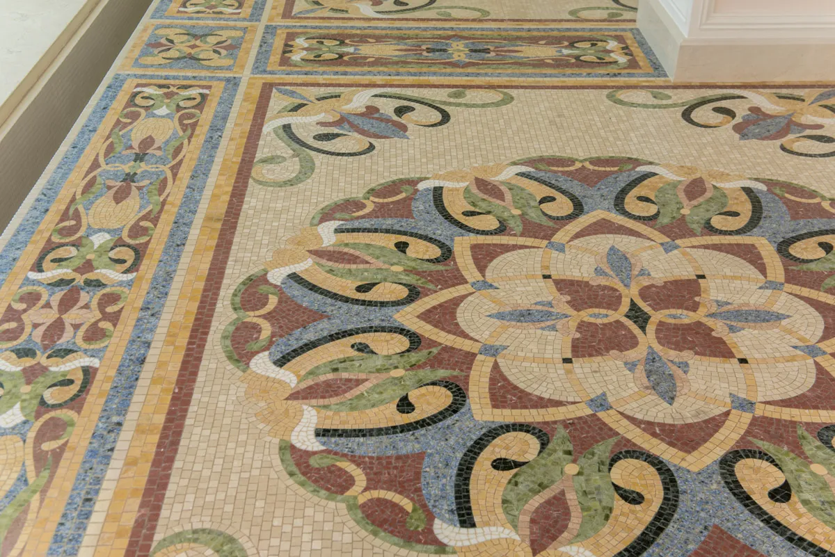 Marble mosaic