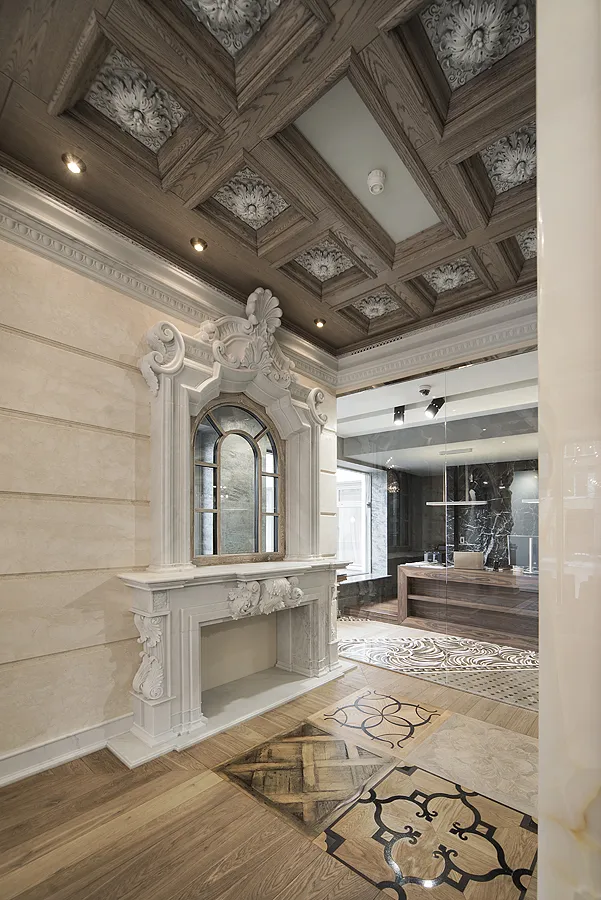 Fireplace in our office