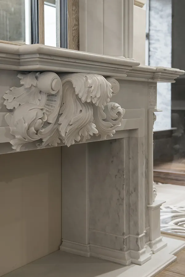 Fireplace in our office