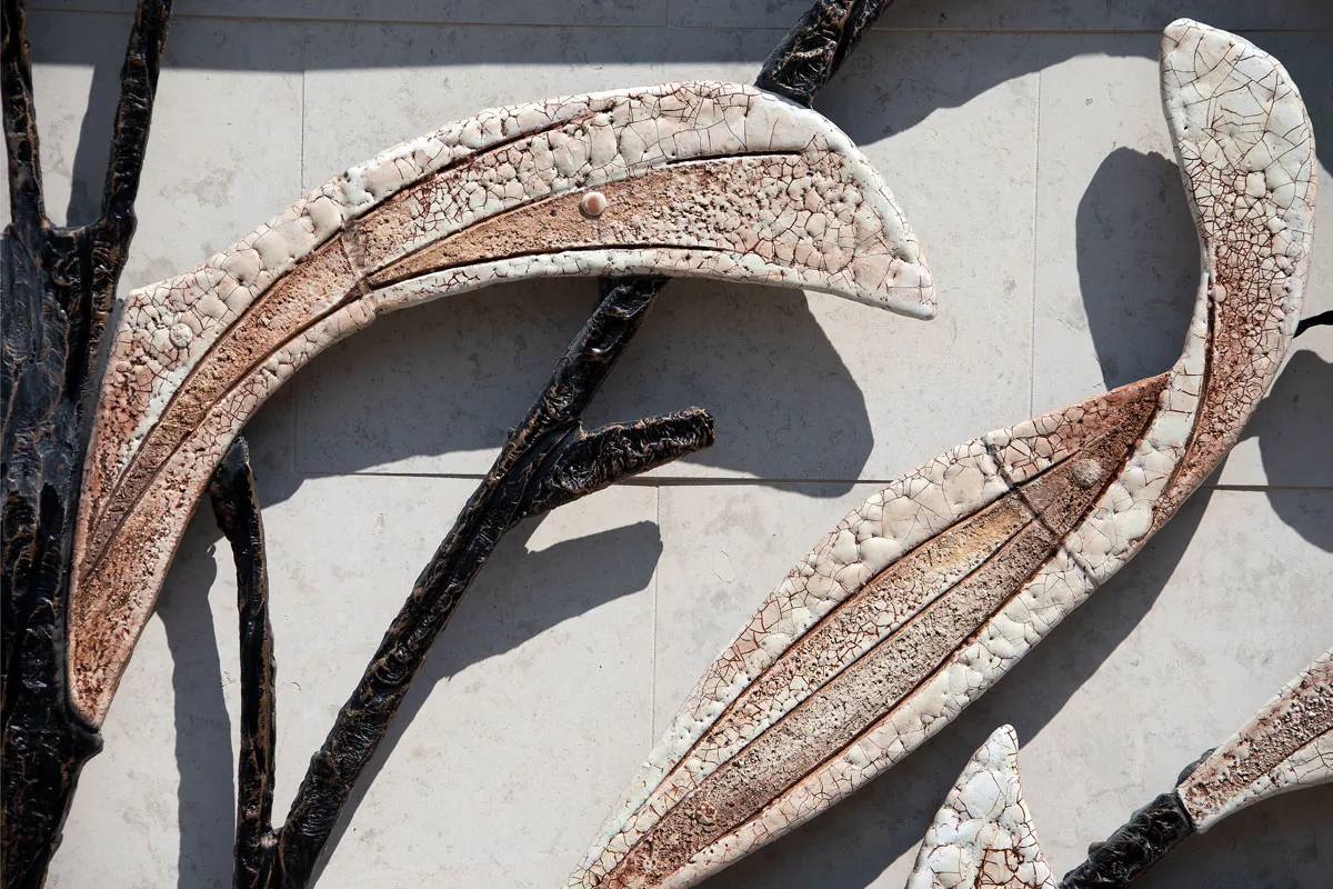 Ceramic in the exterior