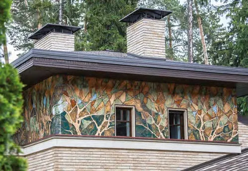 Ceramic in the exterior