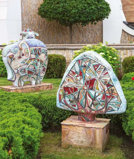 Ceramic in the exterior