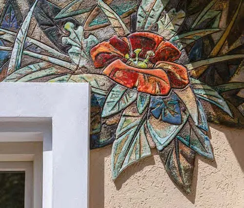 Ceramic in the exterior