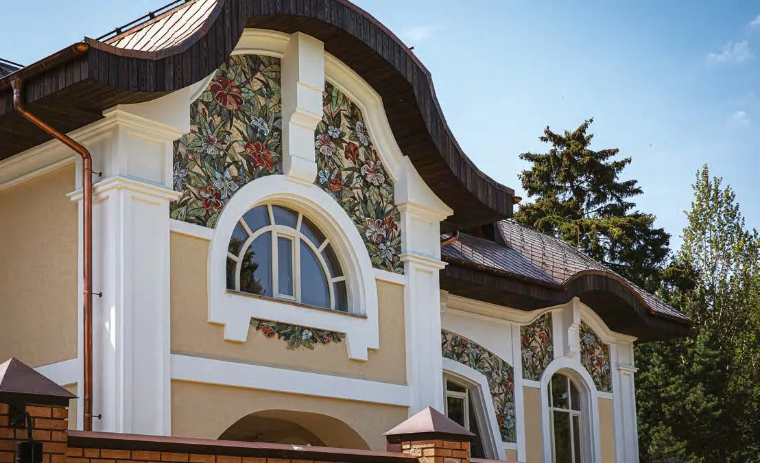 Ceramic in the exterior